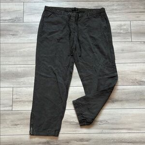 Eileen Fisher lyocell linen blend elastic drawstring pants size medium